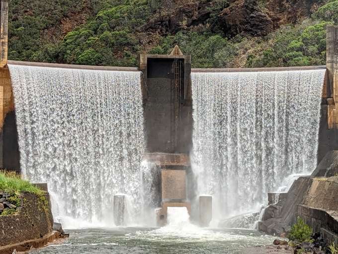 Spillway in flood